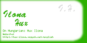ilona hux business card